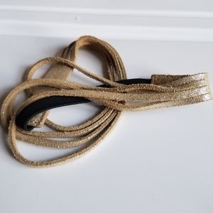 💙 Metallic leather headband